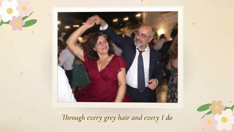 Sample personalized video gift for a 30th anniversary, Forever Yours style