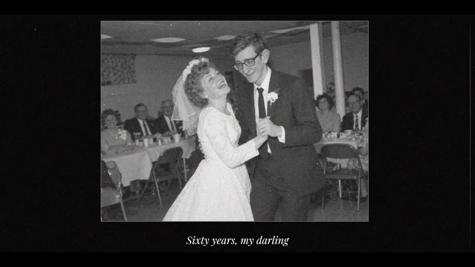 Sample personalized video gift for a 60th anniversary, Golden Age style