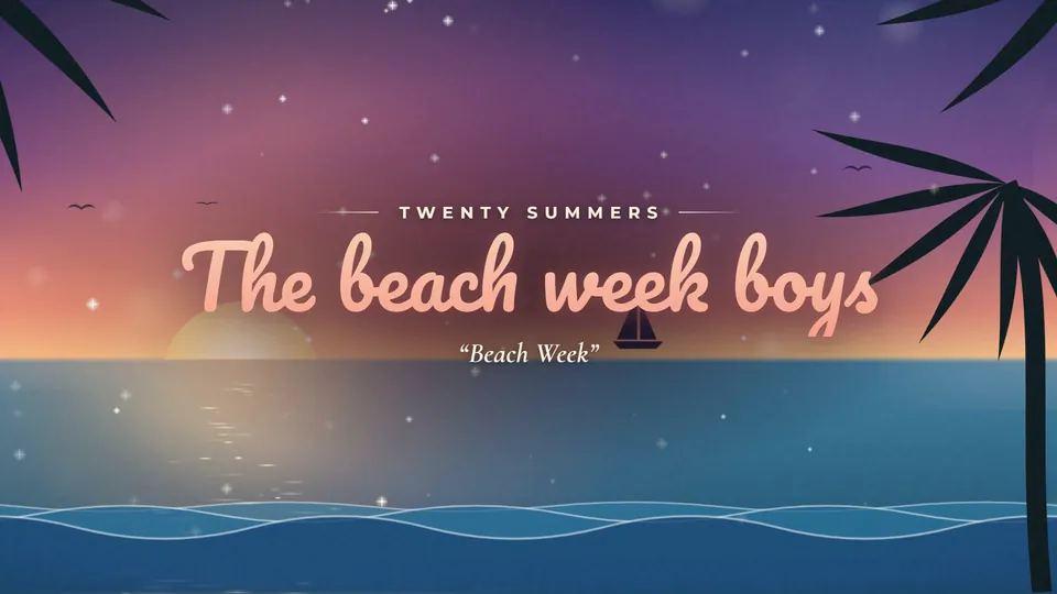 Sample personalized lyric video gift for best friends, Golden Shore style