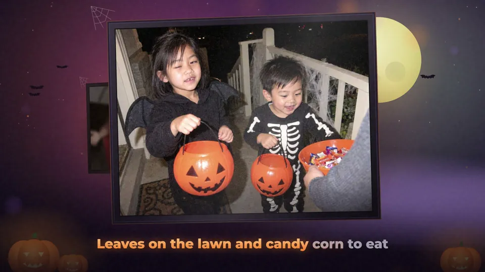 Sample personalized video gift for Halloween, Haunted Hollow style