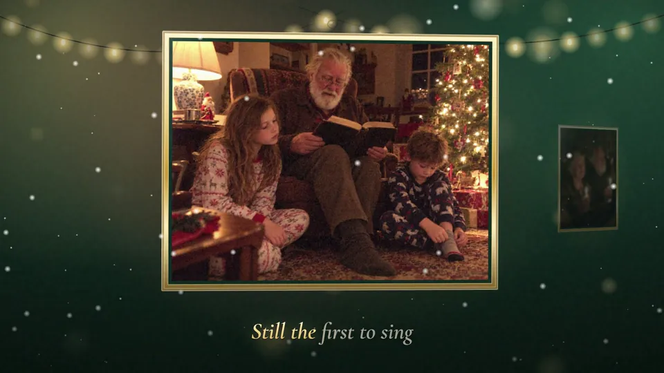 Sample personalized video gift for Christmas, Silent Night style