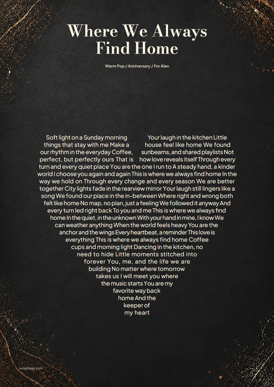 Heartline Noir lyric print design preview